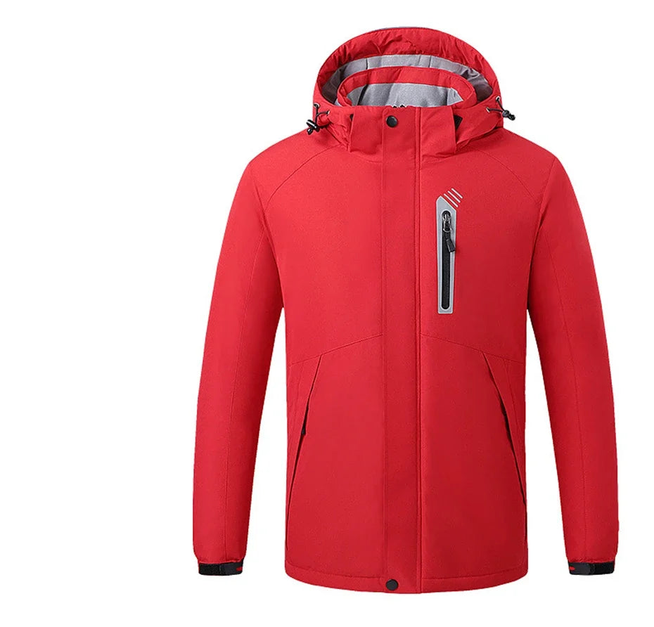 Heating Jackets Men Winter Warm Heated Windbreaker 8 Zones Electric Heated Coat Waterproof Coat Plus Size 5XL Outerwear Male