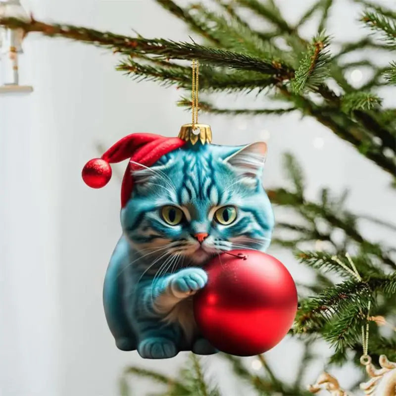 Cartoon Cute Dog Christmas Ornaments Fun Dachshund Dog Hanging Decoration Xmas Tree Graphic Design Pendant Home Car Decor