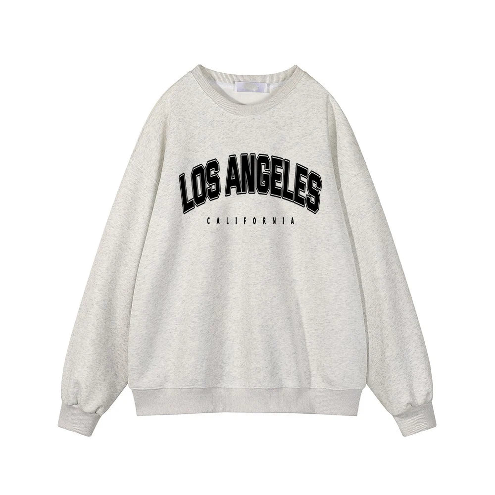 Hirsionsan Letter Print Women Sweatshirt 35% Cotton Soft Basic Loose Female Pullovers Korean Hoodies 2023 AutumnNew Y2k Fleece