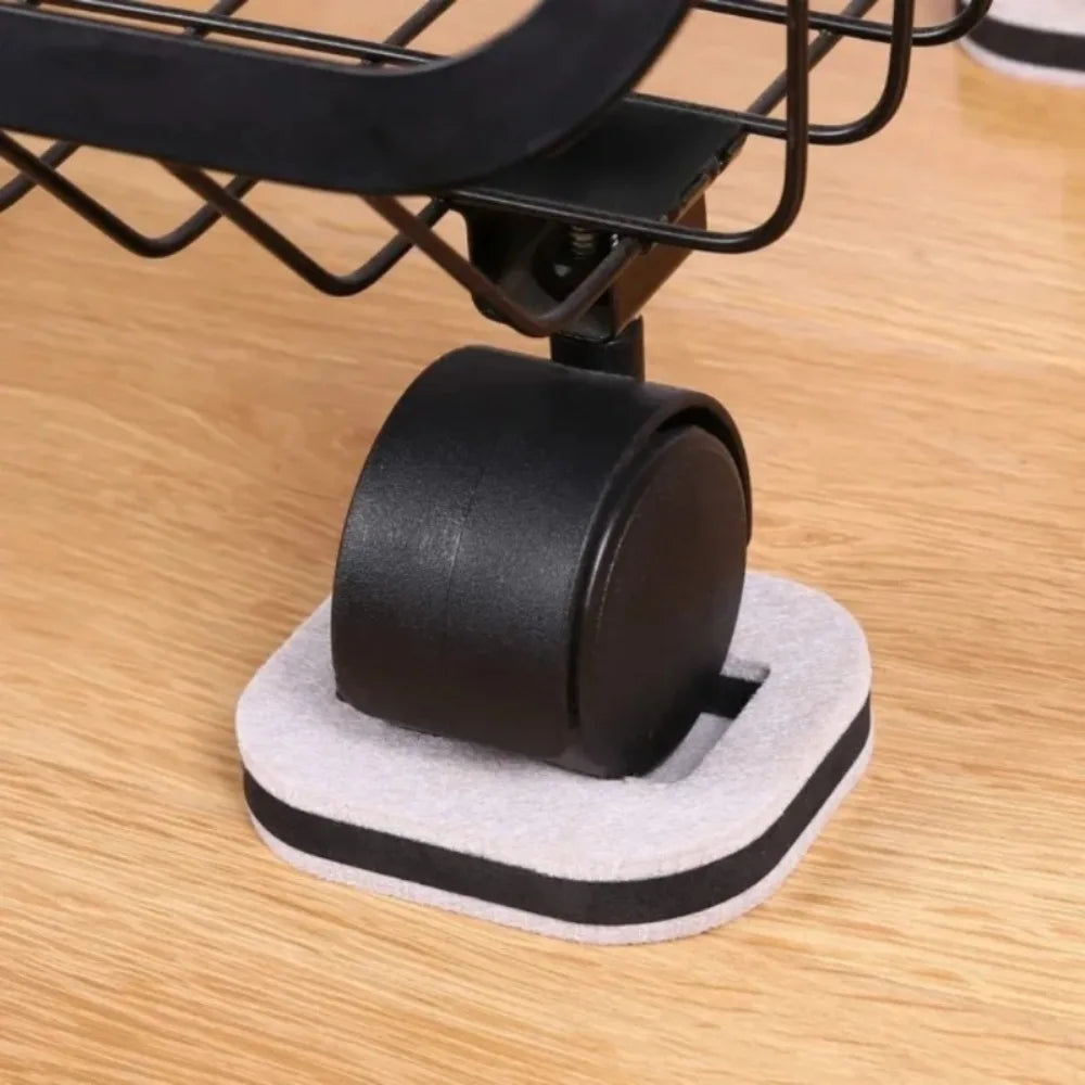 5pcs Office Chair Wheel Stopper Furniture Parts Caster Cup Prevents Scratches Wood Floor Carpet for Roller Feet Anti-slip Mat