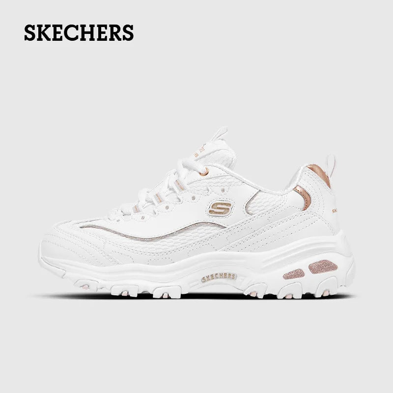 Skechers Shoes for Women D‘LITES Classic Dad Shoes Casual Comfortable Breathable Female Chunky Sneakers skerchers para mujeres