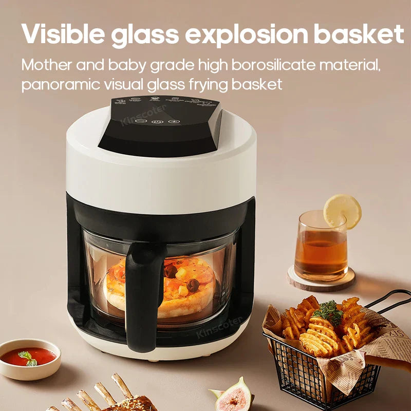2.5L Air Fryer, Electric Hot fryer Oven Oilless Cooker with Touch Control & Nonstick Basket & Visible Window, Family Size
