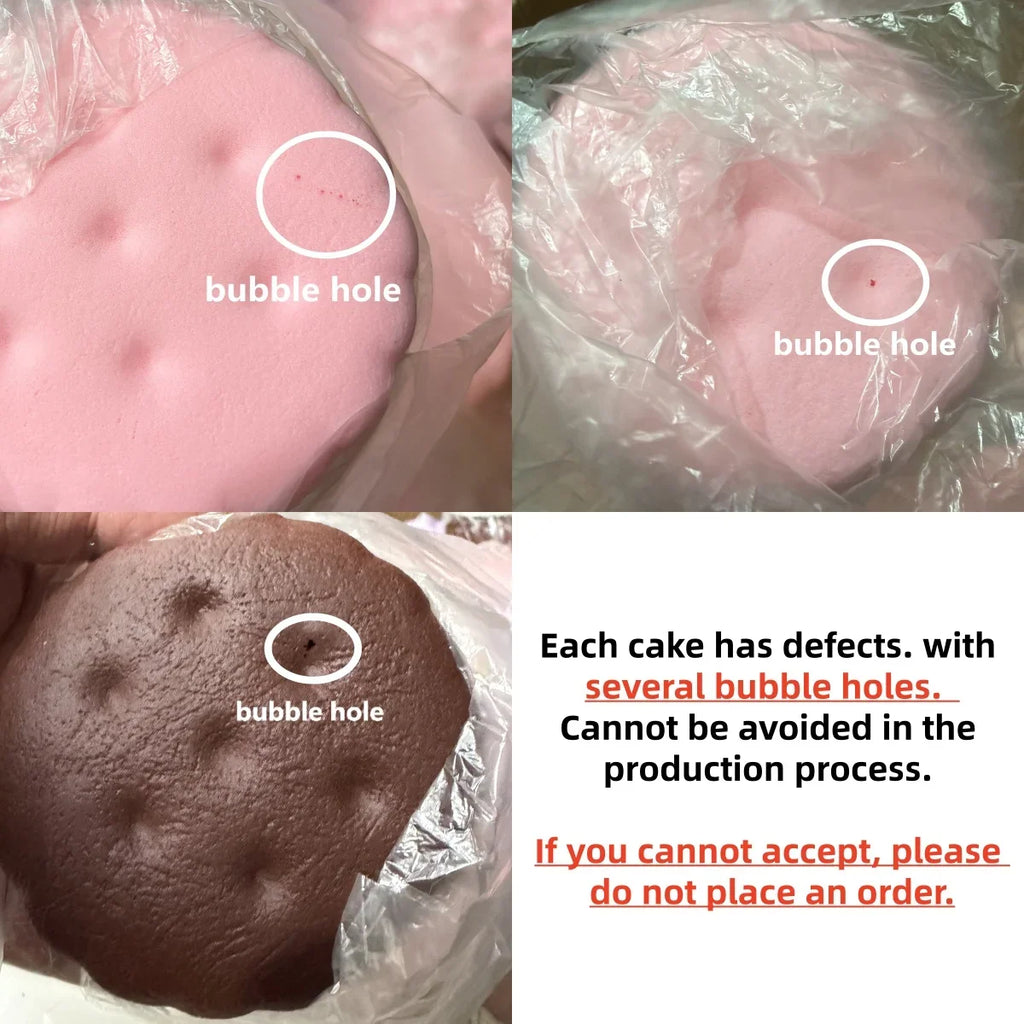 Squishy Simulated Cake Squeeze Toy Stress Relief Slow Rising Sensory Fidget Toys for Anxiety ADHD Autism Adults ASMR Fun