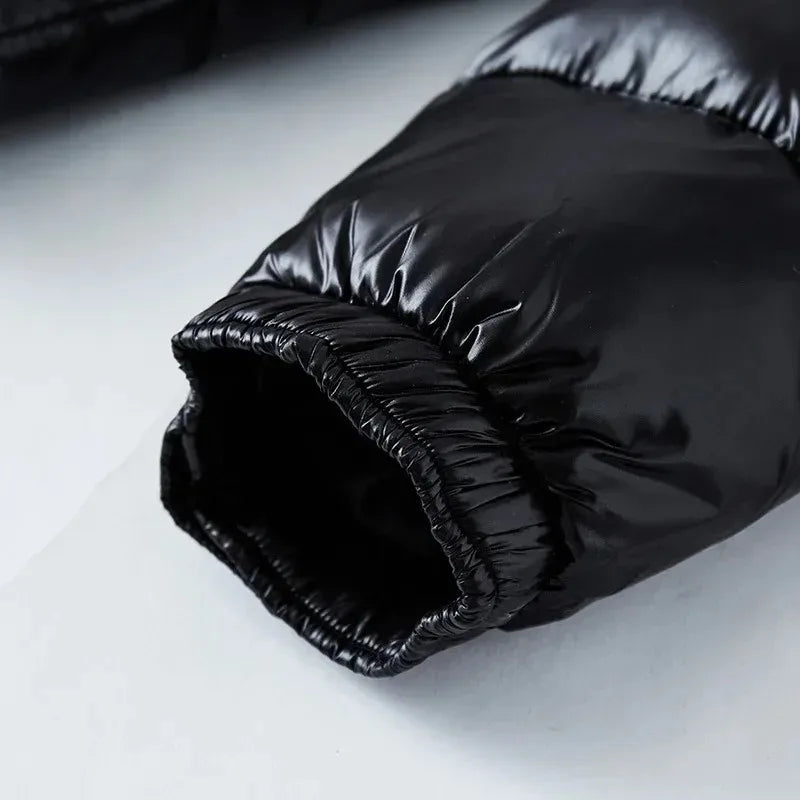 Down jacket black plus size loose coat hooded padded clothes bomber jacket  mens jacket  luxury men winter jacket