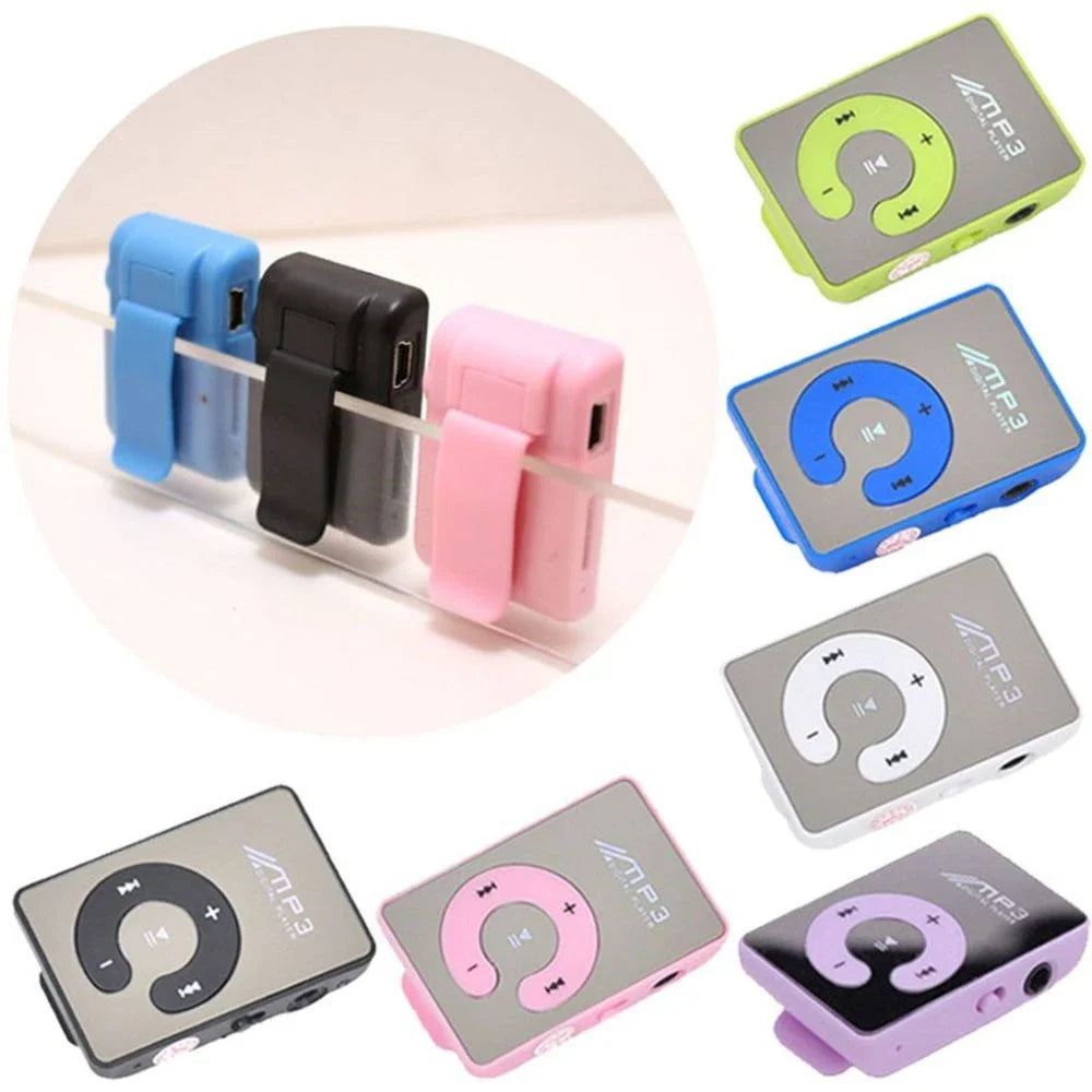C Key Portable HiFi Mini Clip USB MP3 Player Walkman Music Support Micro TF Card Expandable Up To 16GB Outdoor Sports Walkman
