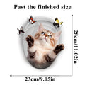 1pc PVC Water Resistant Novelty Toilet Seat Cat Dog Toilet Sticker Wall Stickers Animal /Wc Accessories For Home Bathroom Decor