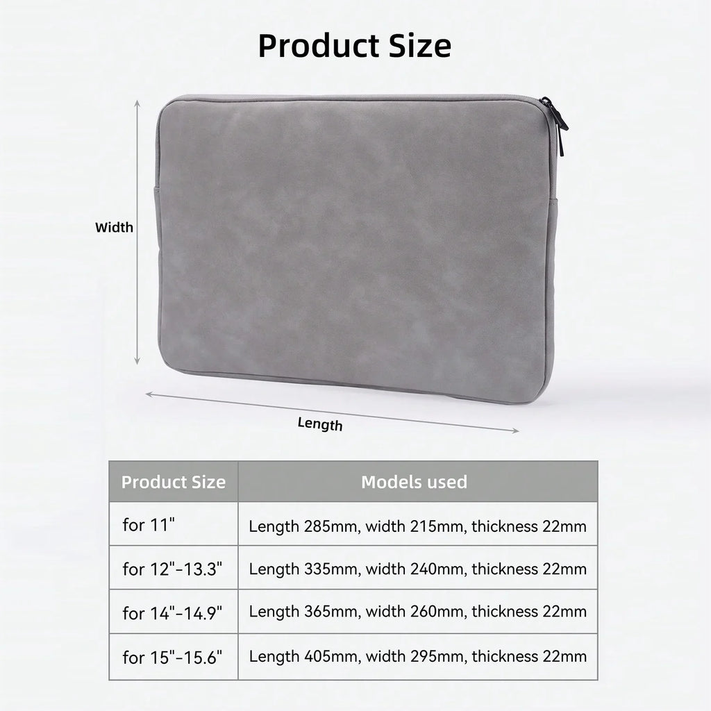 PU sheepskin leather fabric Waterproof Leather 9.7-15.6 inch Tablet PC Carrying Case Protective  Notebook Shockproof Cover