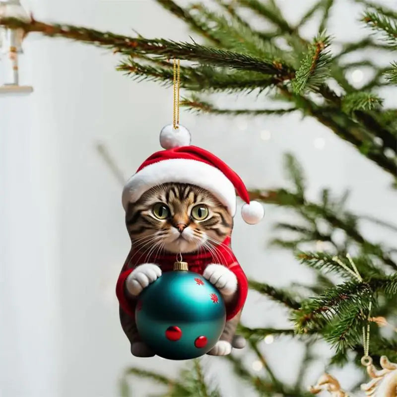 Cartoon Cute Dog Christmas Ornaments Fun Dachshund Dog Hanging Decoration Xmas Tree Graphic Design Pendant Home Car Decor
