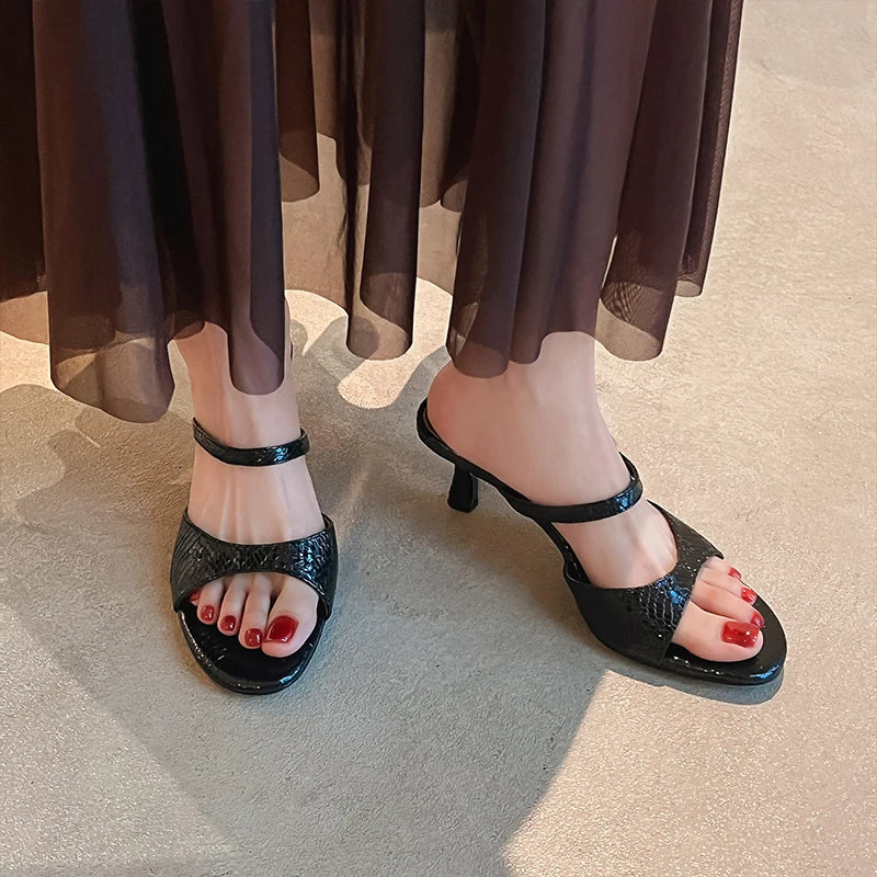 JOZHAMTA Size 34-43 Women Real Leather Casual Flats Slippers Comfort Slides Sandals Soft  Fashion 2025 Daily Home Outdoor