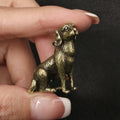 Cute Pet Dog Brass Figurines Labrador Poodle Shiba Inu Doberman Akita Dog Shar Pei Animal Desk Decoration Home Decor Gift