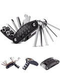 16 in 1 Portable Bicycle Repair Tools Kit Hex Wrench Nut Tire Screwdriver Motorcycle Bicycle Repair Tools