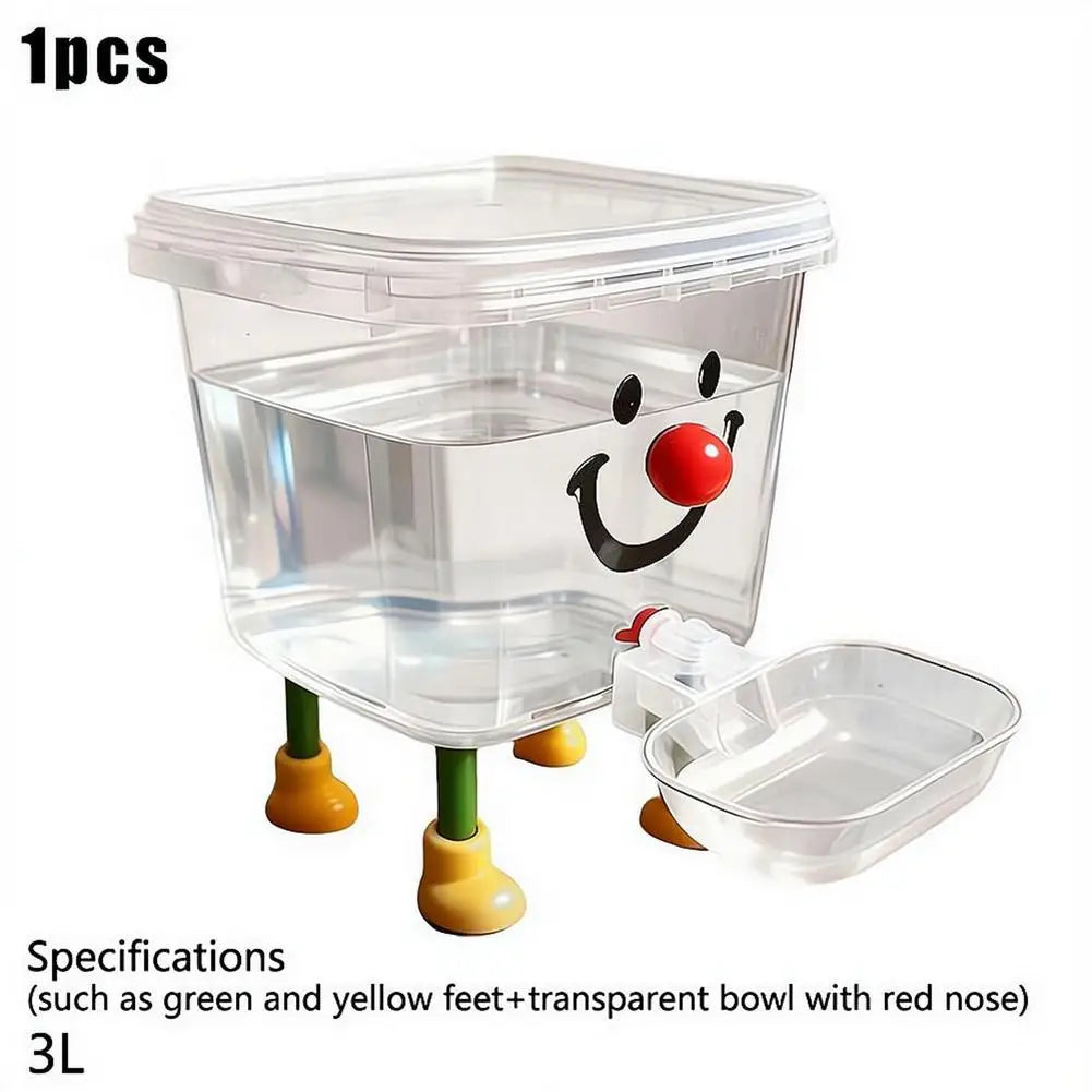 Pet Water Fountain Automatic Gravity Water Dispenser 3L Large Capacity Water Bowl for Cats Dogs Wireless Pet Drinker