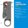 1PCS Ethernet Cable Stripper RJ45 Cat5 Cat6 Network Hand Tool Pliers Line UTP FTP Coax Coaxial Cutter Wire Stripping Tool