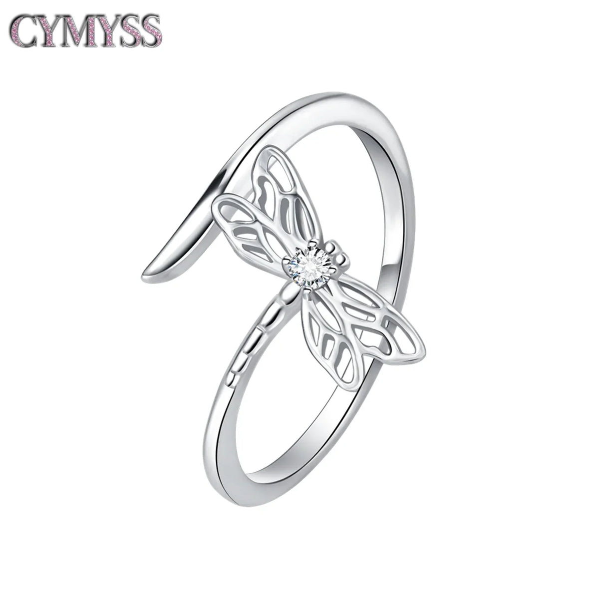 Original 925 Sterling Silver Open Ring Exquisite Panda Dolphin Adjustable Ring Original Daily Fine Jewelry Women Birthday Gifts