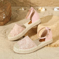 New 2026 Summer Women's Vintage Flats Hemp Rope Bottom Sandals Comfortable Sandals Women's Fisherman Sandals Sandalias De Mujer
