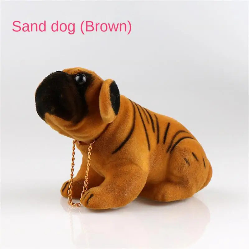 Car Ornament Shaking Dog Nodding Puppy Doll Cute Auto Dashboard Interior Decoration Shakes Head Bobblehead Dog Home Furnishings