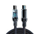 NNBILI 120W C-C and A-C Cable Phone Super Fast Charging Cable With LED Display Data Cord not for iPhone xiaomi Samsung