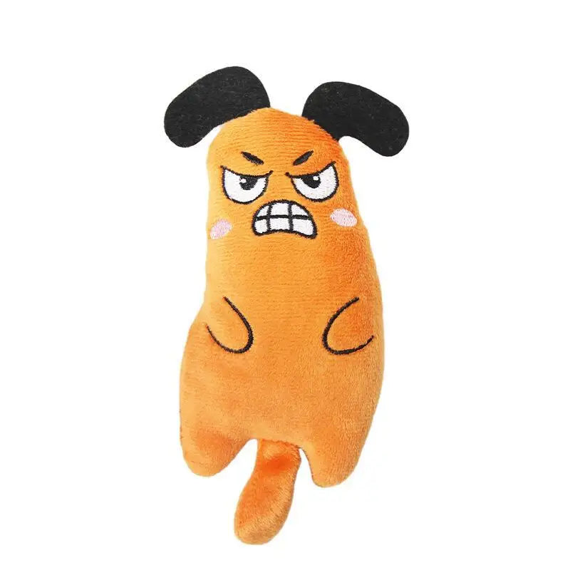 Funny Pet Plush Catnip Toy Cat Expressive Mouse Toys Interactive Cat Toy Kitten Bite Resistance Toy Pet Accessories