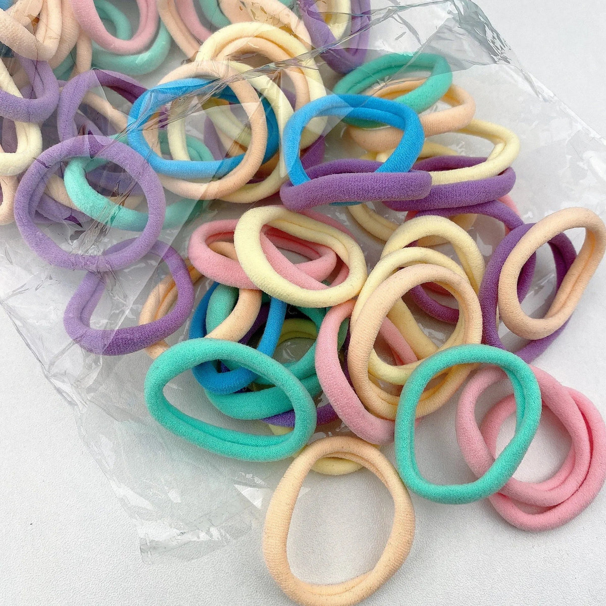 20/50/100pcs Four seasons Elastic Hair Bands Girls 4CM Sweets Scrunchie Rubber Band Hair Ties Clips Headband Hair Accessories