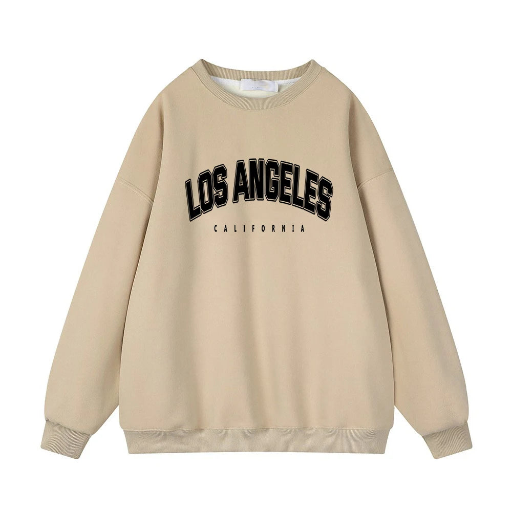 Hirsionsan Letter Print Women Sweatshirt 35% Cotton Soft Basic Loose Female Pullovers Korean Hoodies 2023 AutumnNew Y2k Fleece
