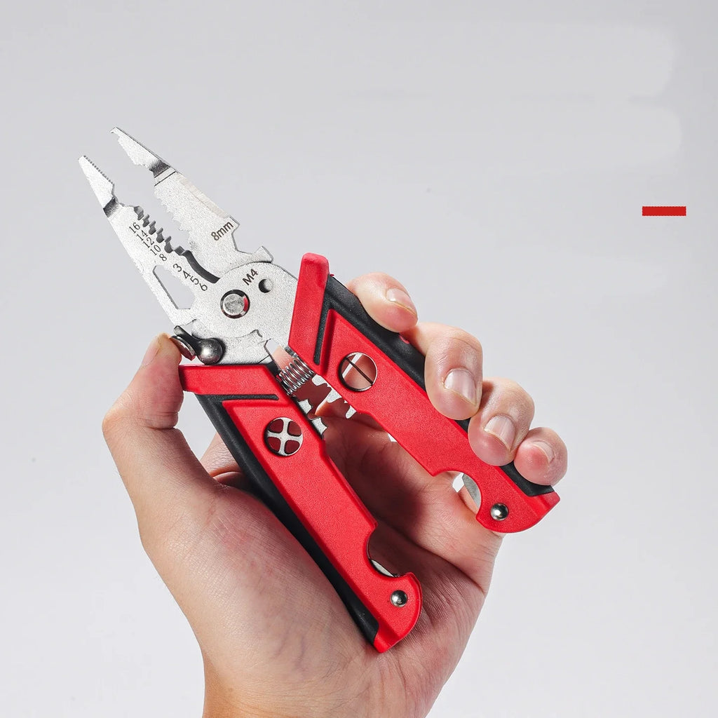 18 in 1 Electrician Pliers Multifunctional Wire Stripper Crimper Pliers Crimping Cutting Professional Electrician Tool