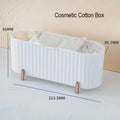 Luxury Desktop Cosmetics Storage Box Dust-proof Makeup Organizer For Cotton Pads Swabs Bathroom Jewelry Organizer for Cosmetics