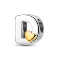 Fit Qikaola 925 Original Bracelets Love 26 English Letters Series Silvering Charms Beads For DIY Birthday Jewelry Making