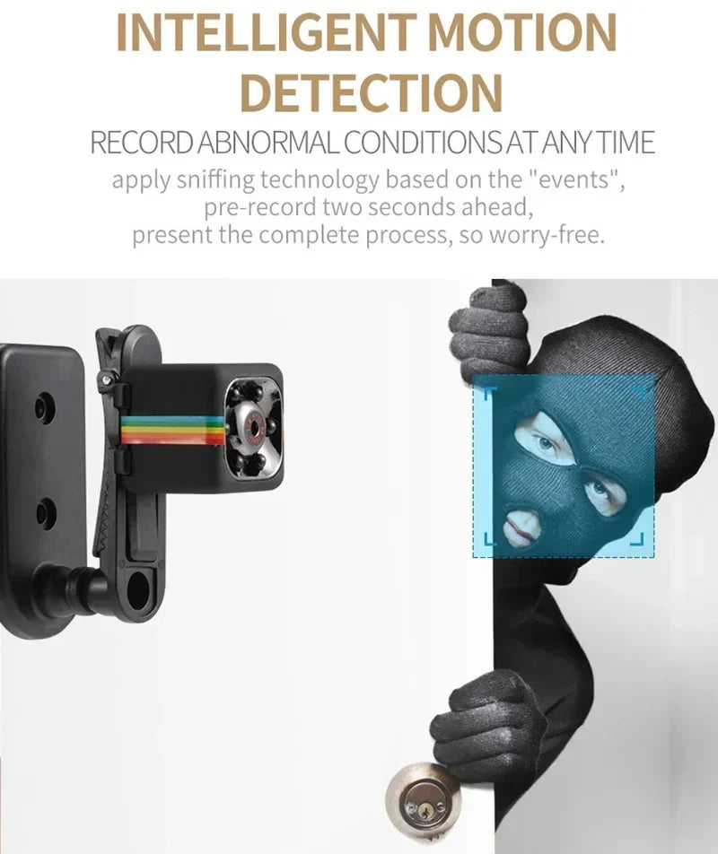 Lenovo Mini 1080P HD Camera 4K Portable Small Nanny Cam Video Voice Mini Dv Recorder Indoor Covert Security Camera Office Home