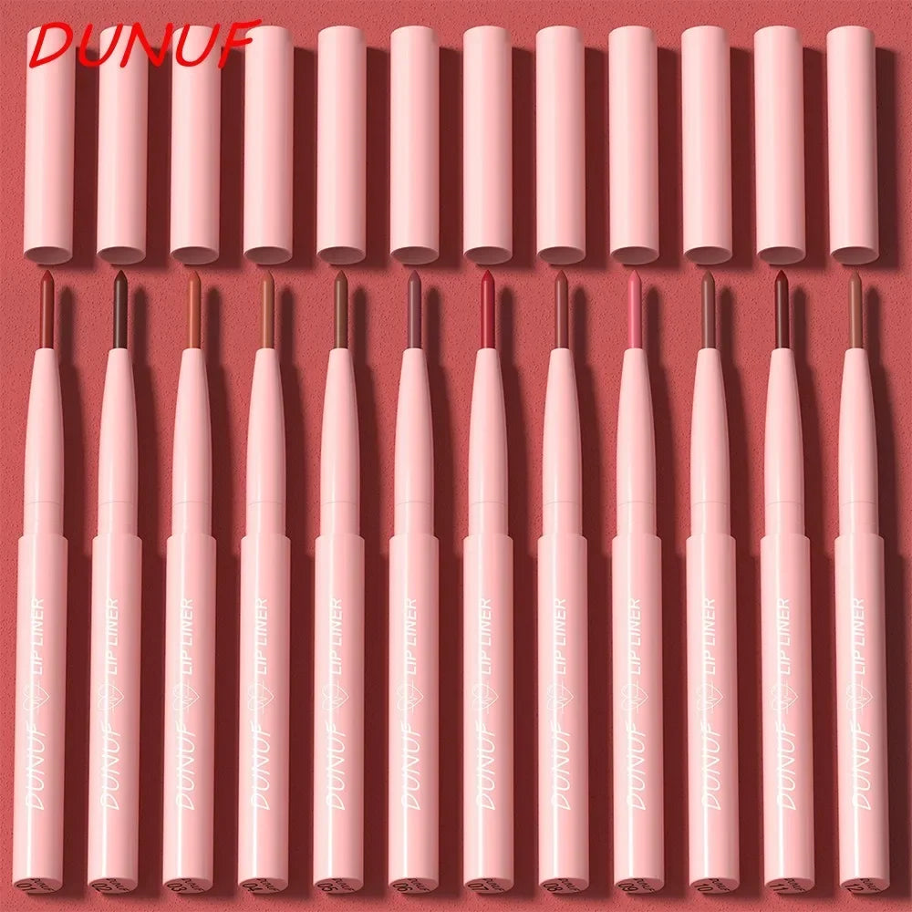 Lip Liner Pencil Long-Lasting Matte Creamy Plumping Lip Stain Waterproof Natural Nude Brown Slim Lip Liner Makeup