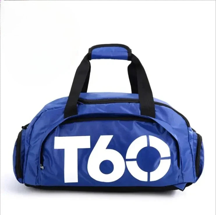 Large Capacity Gym Bag with Shoe Compartment and Wet Pocket