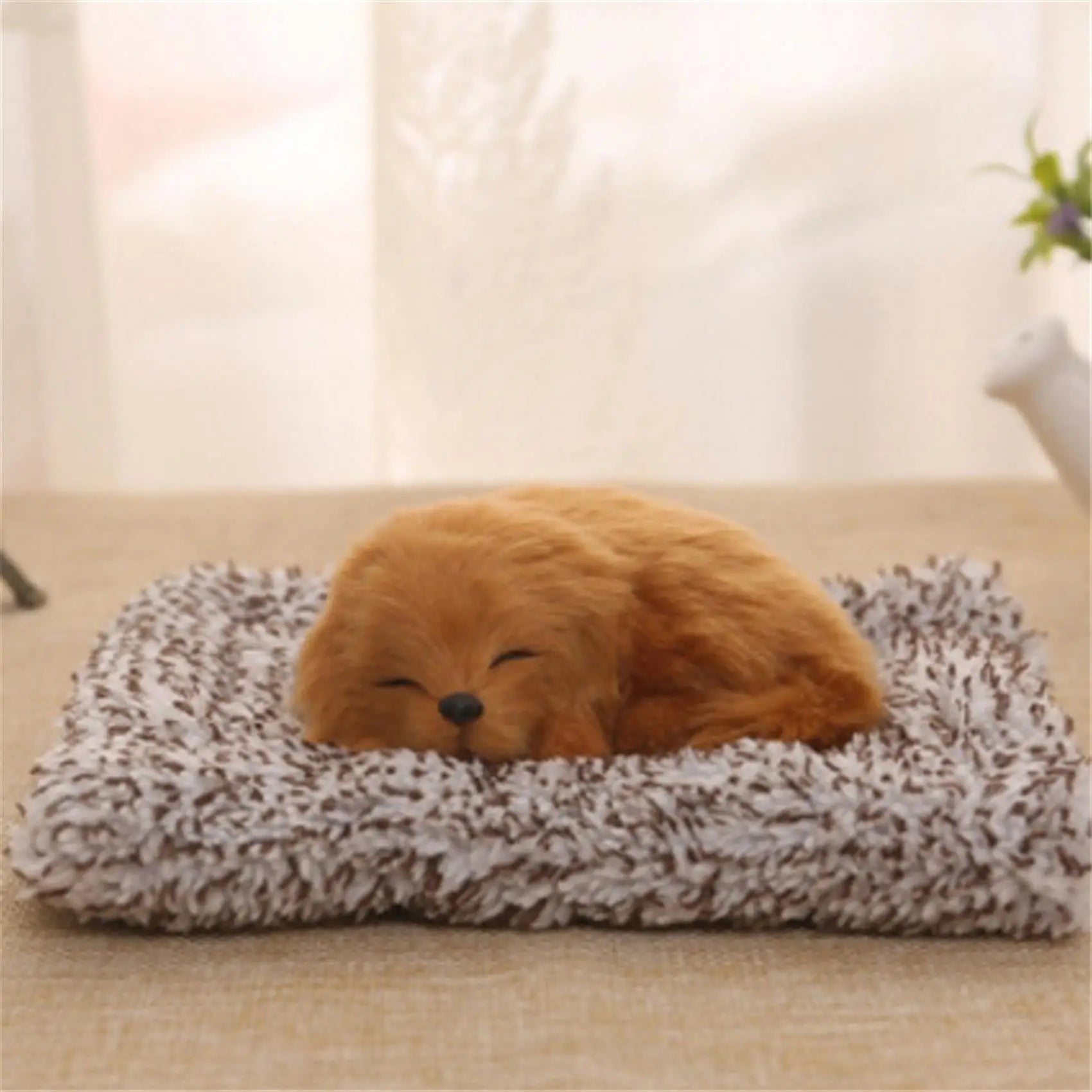 Kawaii Dog Ornaments Cute Lying on Mat Dogs Figurines Home Decor Modern Office Living Room Desk Decoration Crafts Accessories
