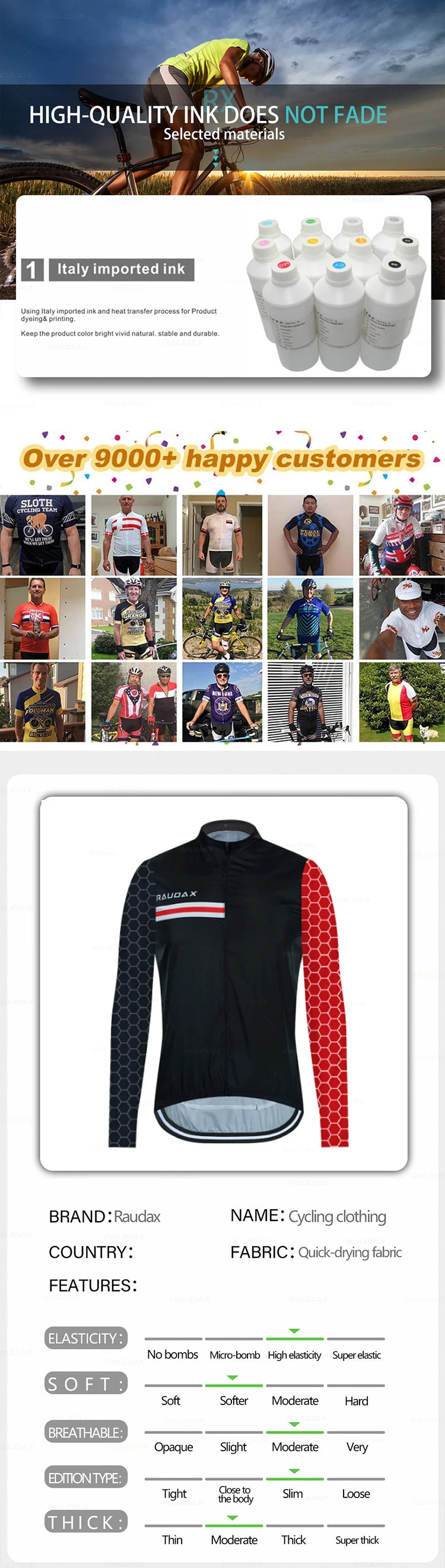Raudax Motorcycle Vest Lightweight Windproof Summer Cycling Vest Sleeveless Team Mountain Cycling Sweatshirt for Sports Fitness