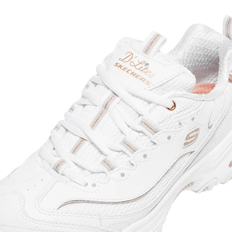 Skechers Shoes for Women D‘LITES Classic Dad Shoes Casual Comfortable Breathable Female Chunky Sneakers skerchers para mujeres
