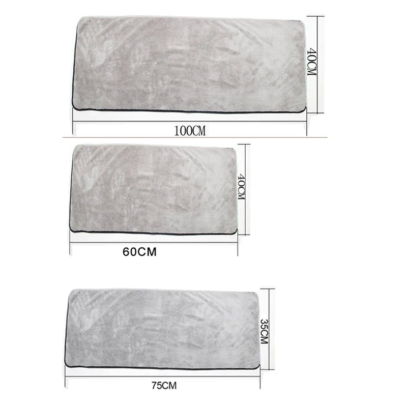 SEAMETAL Microfiber Auto Wash Towel Super Absorbency Car Cleaning Drying Towel Multifunctional Cloths for Car Wash Accessories