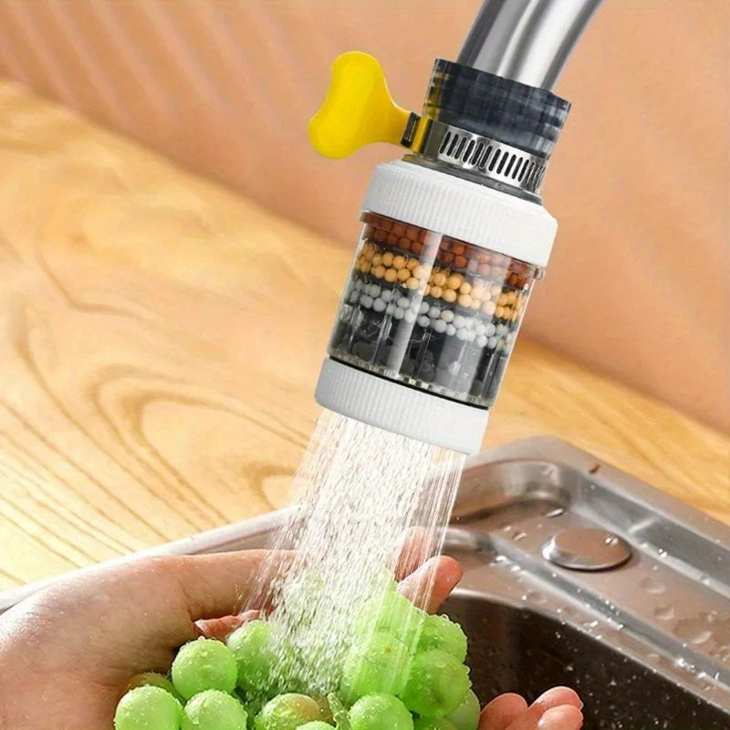 Six-layer Filter Cylindrical Bubbler, Faucet Filter Splash-proof Head Bubbler