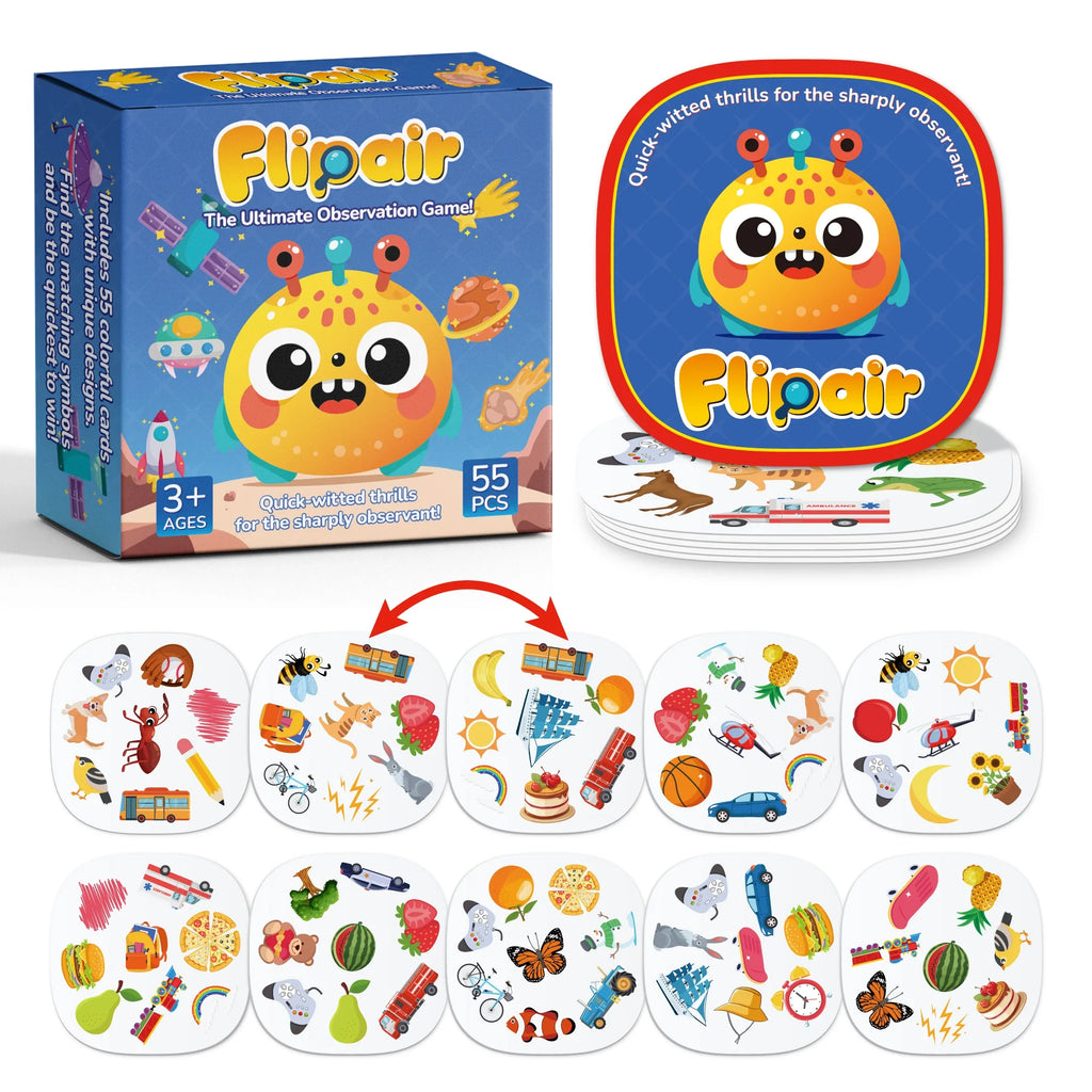 Quickly Patterns Matching Card Games, Memory concentration training, Visual Perception Game for Family, School, Party & Travel