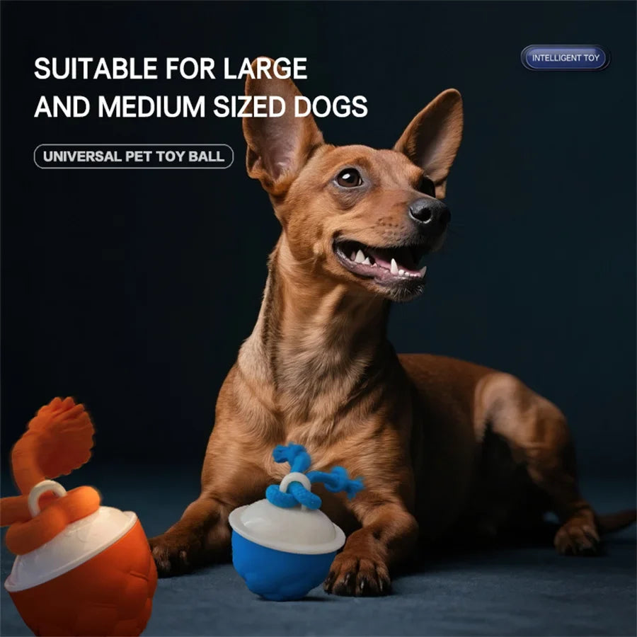 Intelligent Dog Toy Ball Electronic Interactive Cat Toy Usb Automatic Moving Bouncing Ball For Large Medium Dog Holiday Pet Gift