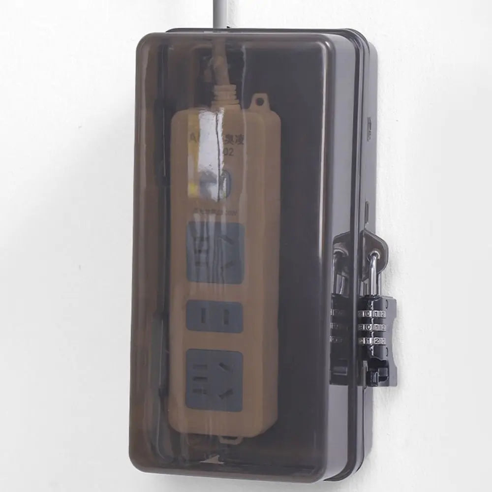 Durable Plastic Plug Box Anti-theft Waterproof Cable Management Box Protect Outlet Weatherproof Extension Lead Cover Outdoor