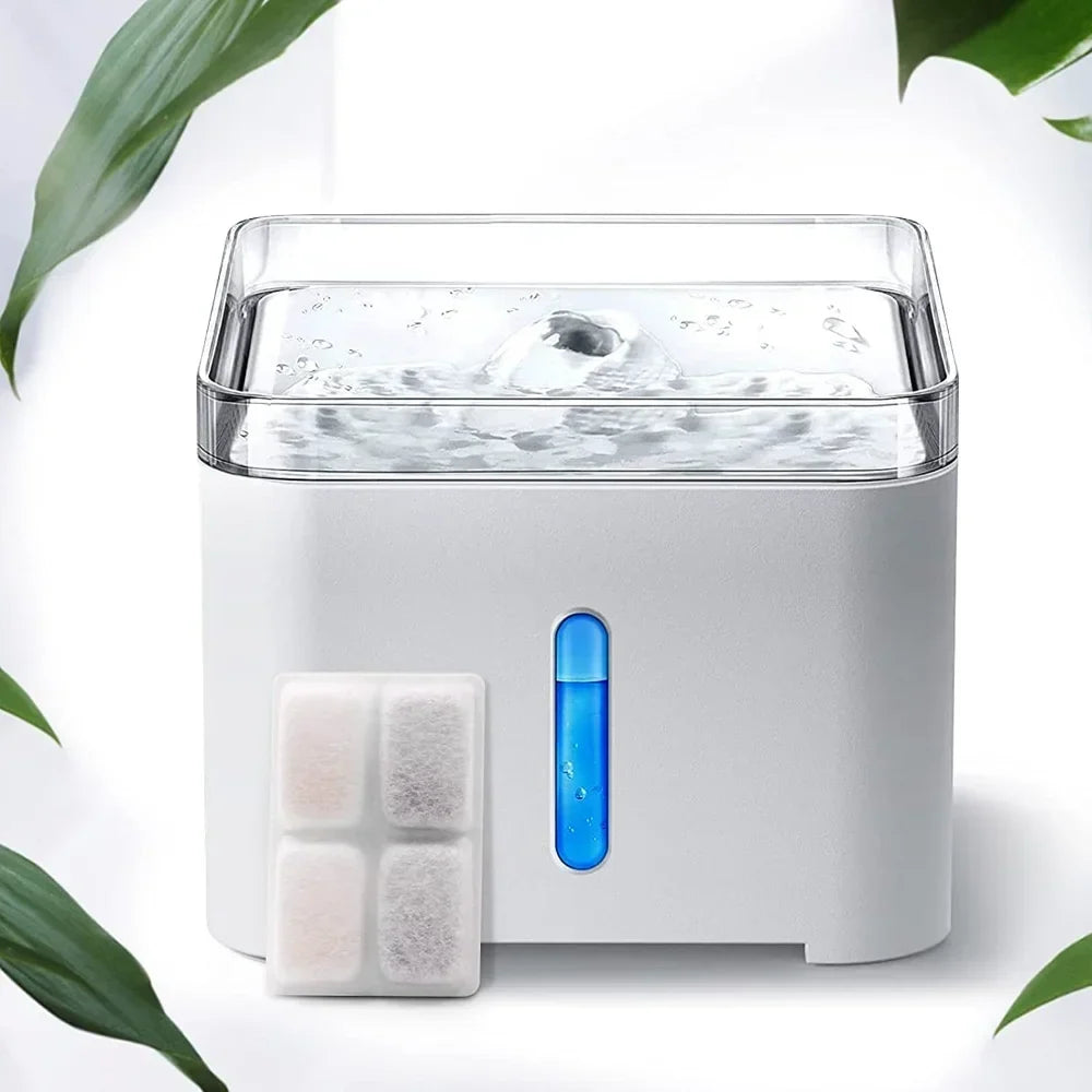 Cat Water Fountain Filter Pet Water Fountain Replacement Filters with Coconut Activated Carbon Suitable for 2L Water Dispenser