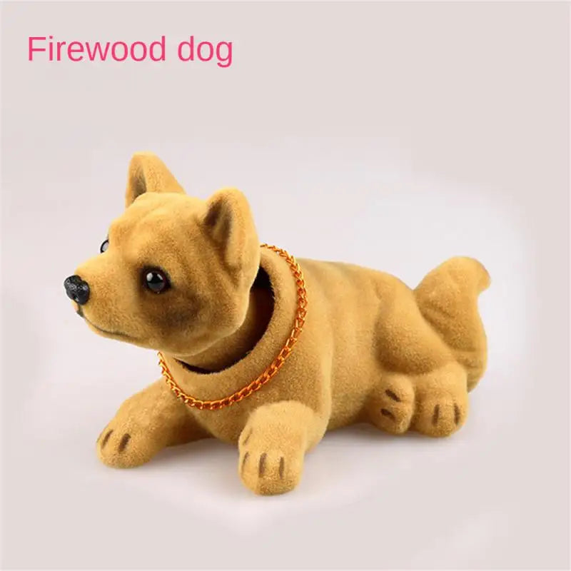 Car Ornament Shaking Dog Nodding Puppy Doll Cute Auto Dashboard Interior Decoration Shakes Head Bobblehead Dog Home Furnishings