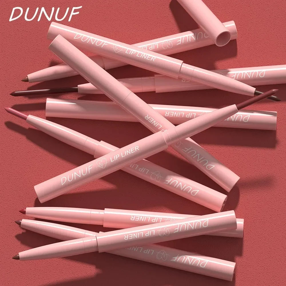 Lip Liner Pencil Long-Lasting Matte Creamy Plumping Lip Stain Waterproof Natural Nude Brown Slim Lip Liner Makeup