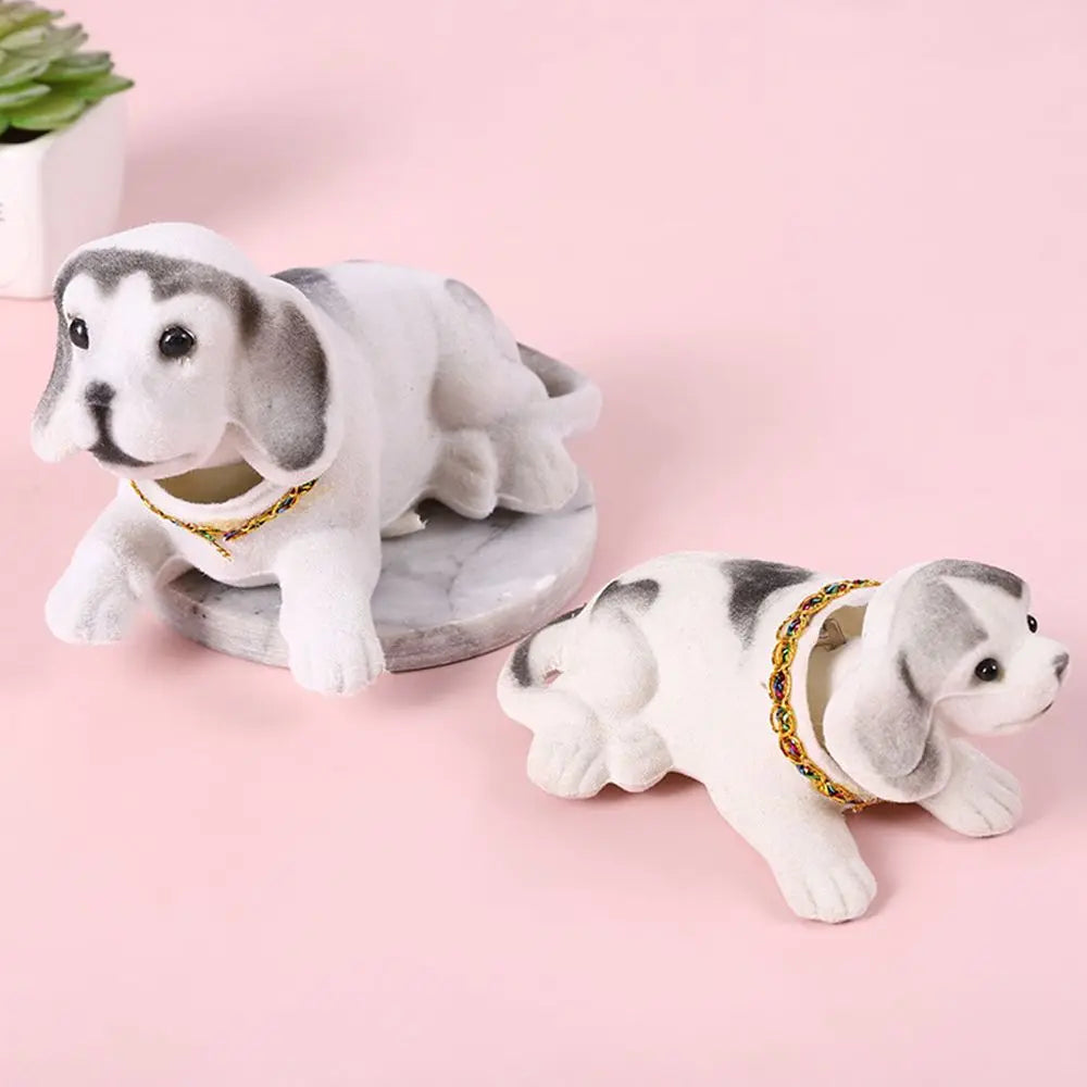 Car Dashboard Nodding Puppy Toys Cute Shaking Head Dog Doll Auto Decor Car Ornaments Kids Gift Auto Interior Accessories