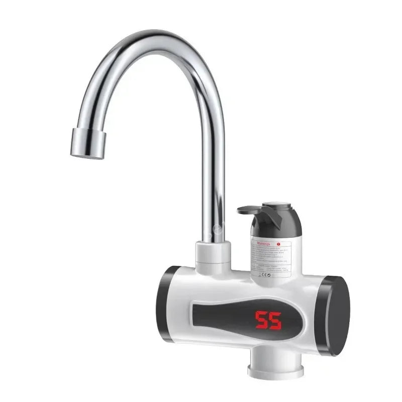 3000W Electric Kitchen Water Heater Tap Instant Hot Water Faucet Heater Cold Heating Faucet Tankless Instantaneous Water Heater