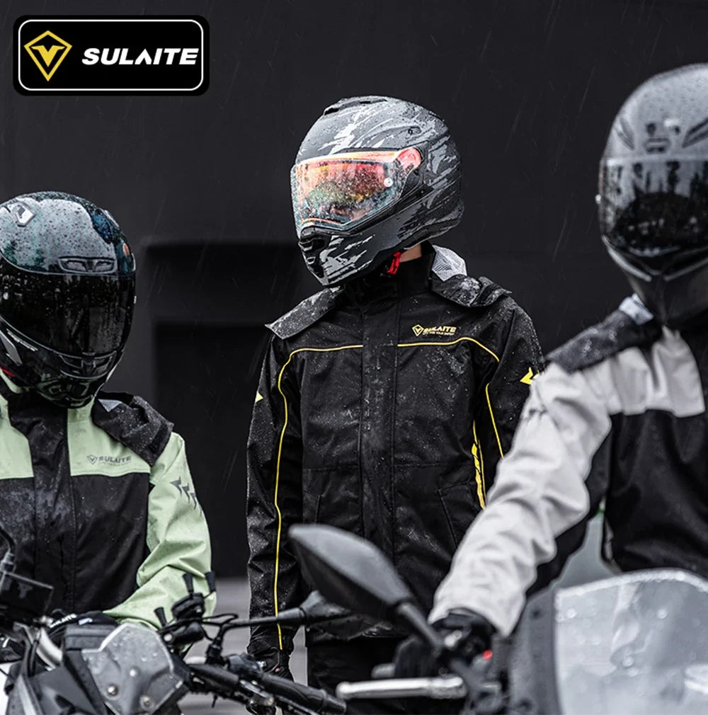 Motorcycle Raincoat Suit Rainstorm Prevention Jacket Pants Camping Hiking Fishing Raincoat Moto Raincoat Motorcyclist Rider Rain