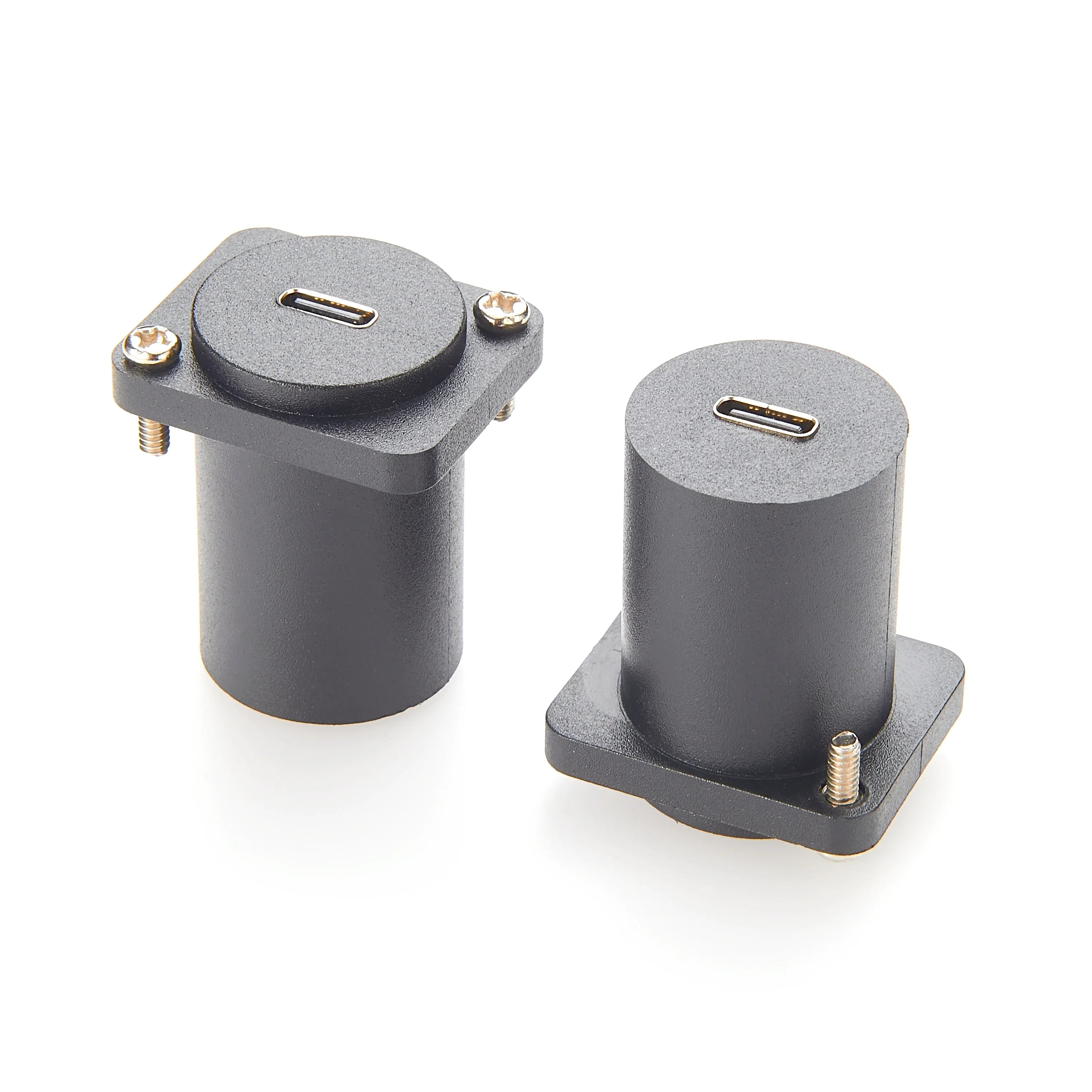 10Gbps USB C to USB C Panel Mount Adapter D-Type XLR Shell Type C 3.1 Female to Female Straight Connector Mounting Socket