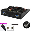 NEW 10G USB 3.2 GEN2 Front Panel HUB 2x USB3.2 GEN2 + 2x TYPE-C Adapter TYPE E to Front Type C for Desktop 3.5" Floppy Drive Bay