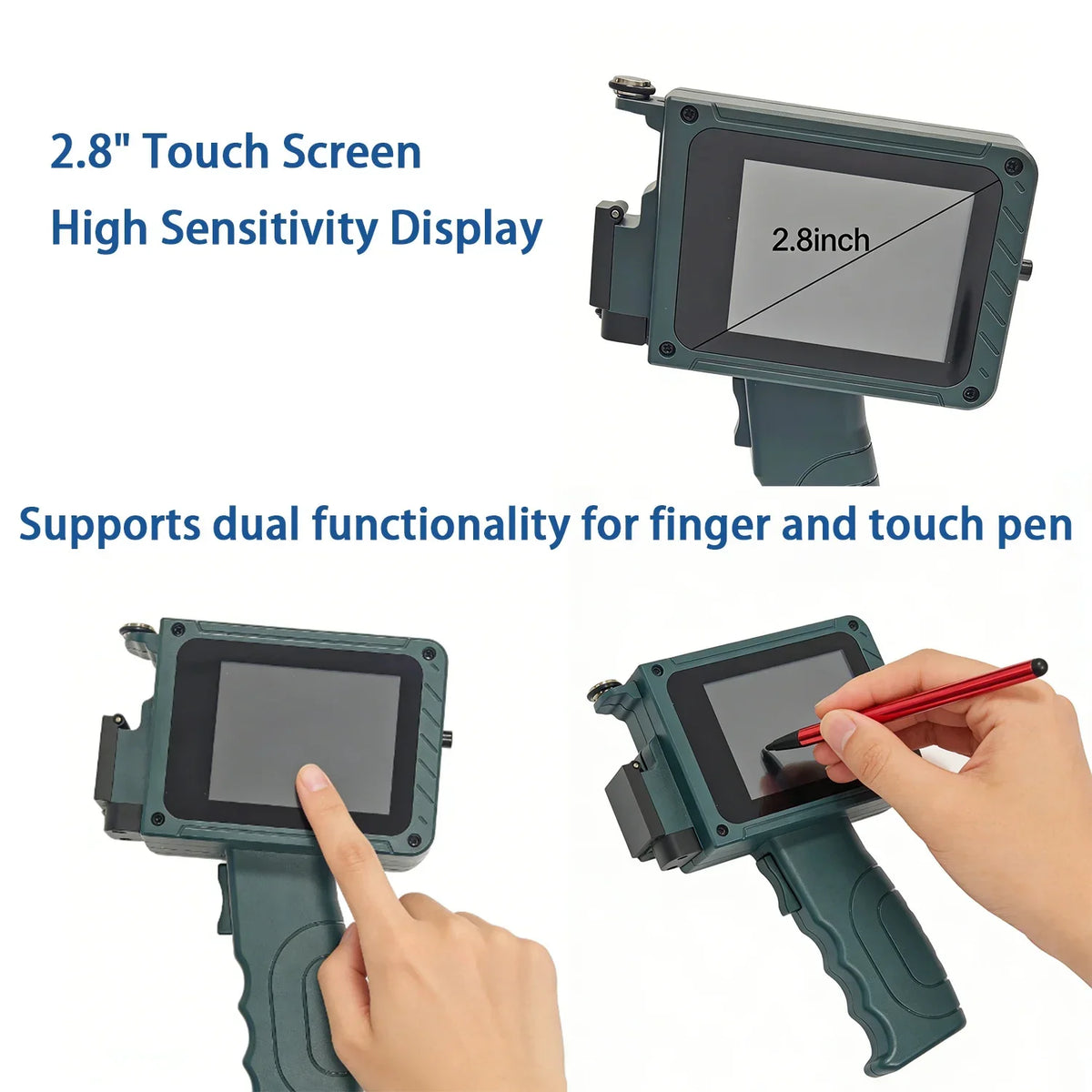DCODE DC15 12.7mm Portable Handheld Inkjet Printer Lightweight Coding Machine Logo QR Barcode Text Image Date Handheld Printer