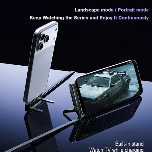 240W Super Fast Charge Type-C Foldable Charging Cable with Stand 2-in-1 Universal Data Cord for Phones Portable Charger Line
