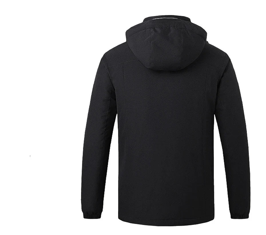 Heating Jackets Men Winter Warm Heated Windbreaker 8 Zones Electric Heated Coat Waterproof Coat Plus Size 5XL Outerwear Male