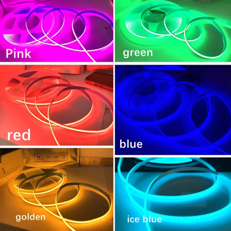 PIR Induction Dimmable 5V USB Adjustable COB Light Strip Motion Sensor Night Light Bathroom, Bedroom, Bed TV Lighting Decoration